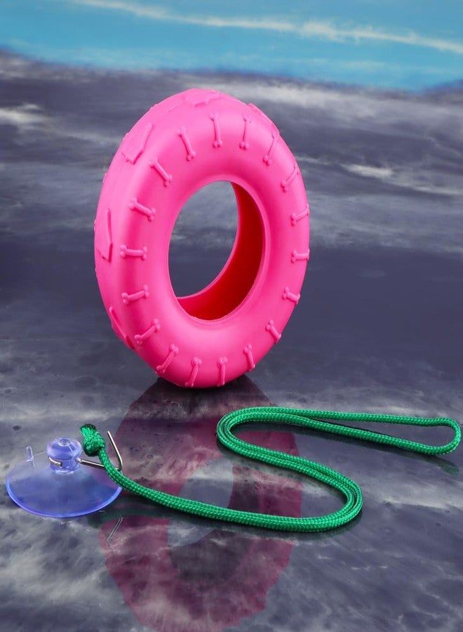 DQITJ 2 Pack Tree Frog Tire Swing with Suction Cup Hook Climbing Toy for Tree Frog Reptile Amphibian Small Aquatic Animals - Image 3